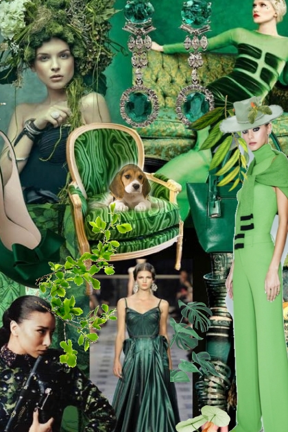 Emerald green 33- Fashion set