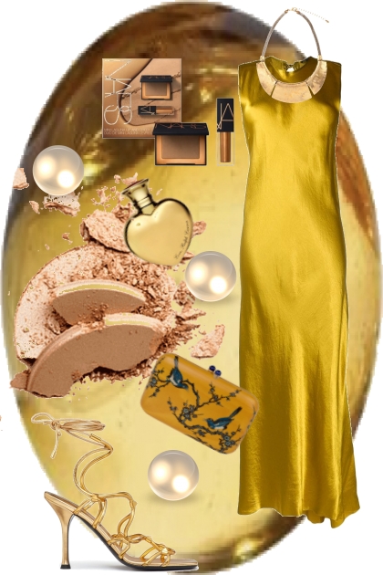 Gold outfit 2- Combinazione di moda