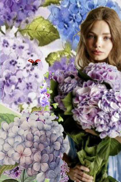 Lilac flowers 2- Modna kombinacija