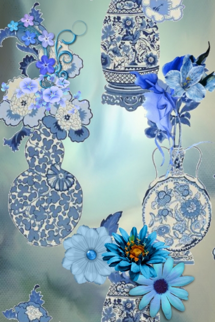 Blue vases- Kreacja