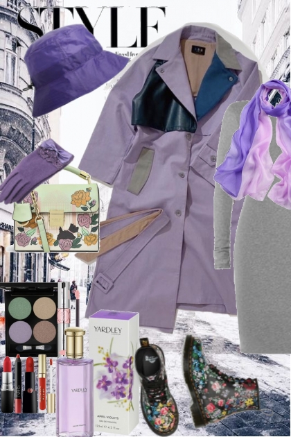 Style in lilac- Fashion set