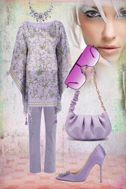 Lilac tunic- Modna kombinacija