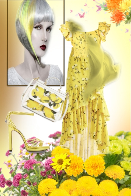 Lemon yellow 2- combinação de moda