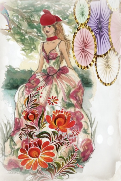 Flower print dress 4- Fashion set