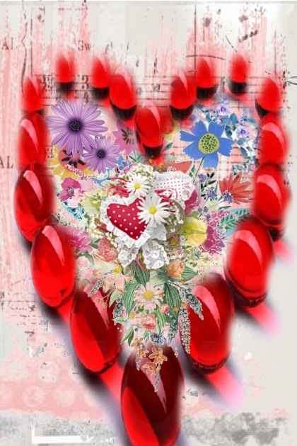 Heart full of music and flowers- Kreacja