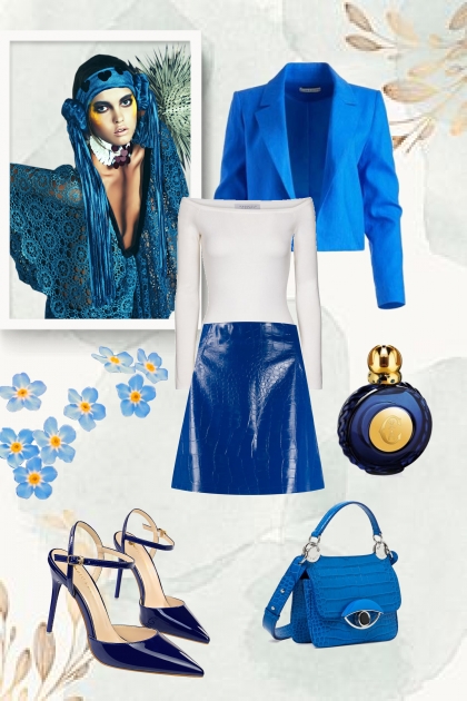 Favourite colour: blue- Модное сочетание