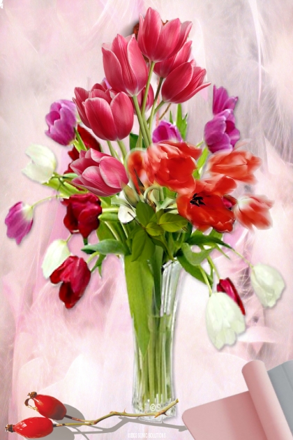 Tulips bouquet - Fashion set