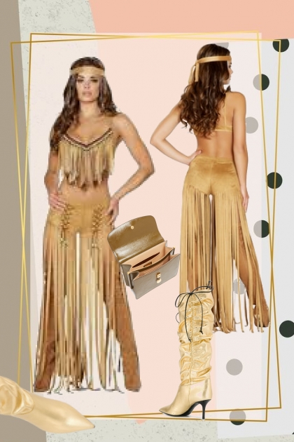 Ethnic suede suit- Fashion set