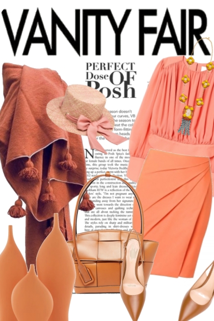 Peach-coloured outfit- Fashion set
