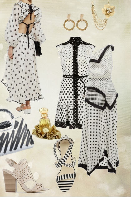 Polka dot and stripes- combinação de moda