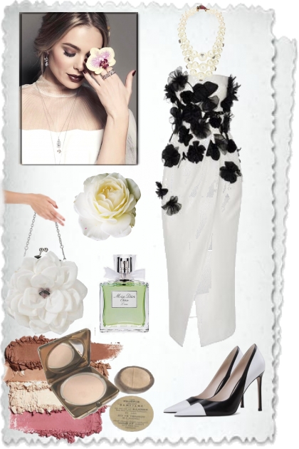 Black and white chic outfit- Kreacja