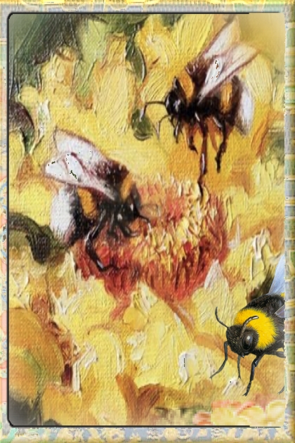 Bees on the flower- Modna kombinacija