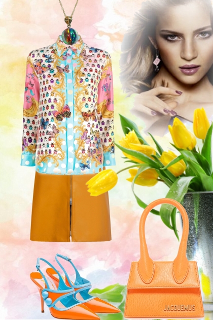 Multicolour blouse- Modna kombinacija