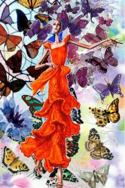Butterflies in summer- Модное сочетание