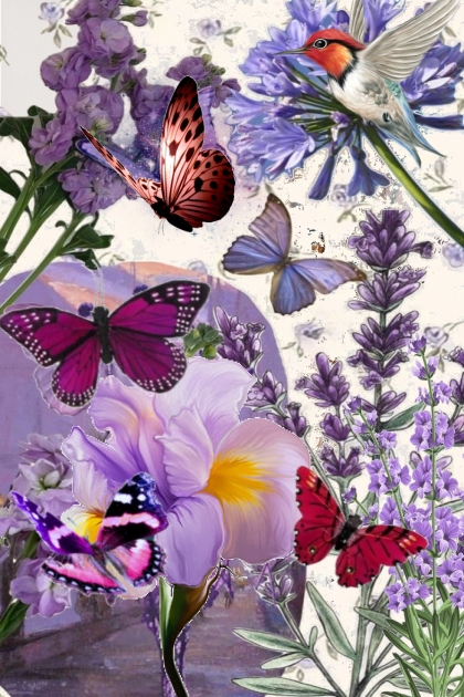 Lilac colour flowers- Модное сочетание