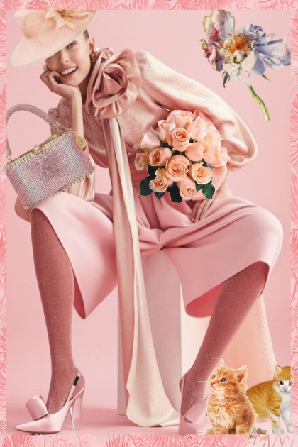 Glamorous pink- combinação de moda