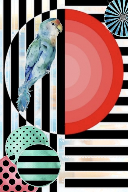 Blue parrot 3- Modekombination