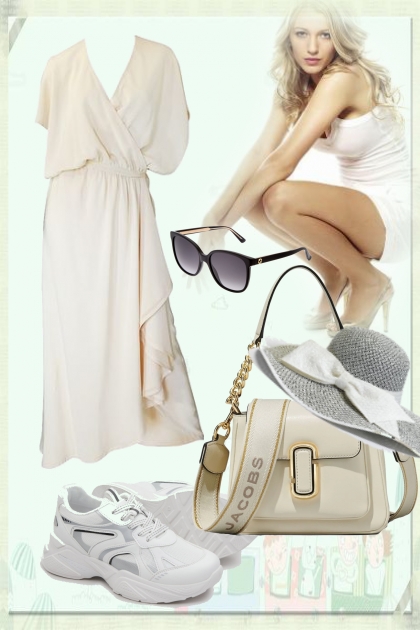 White for a hot summer- Modekombination