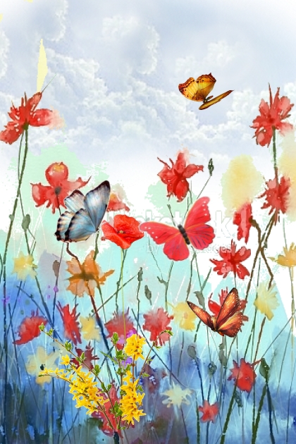 Fairy world of butterflies- Fashion set