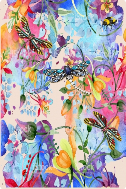Fairy world of dragonflies- Modna kombinacija