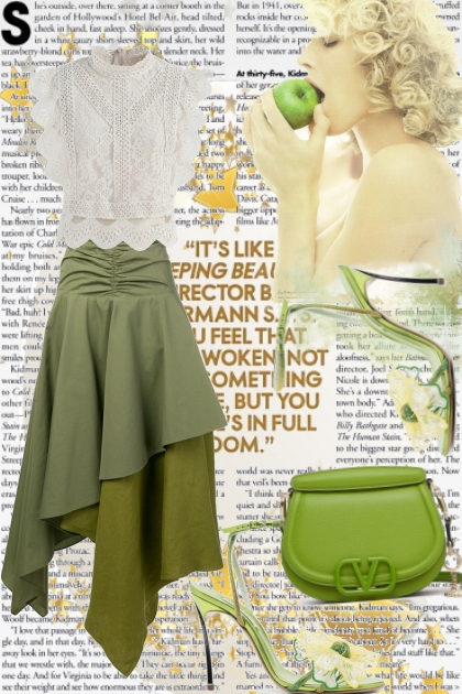 Green and white- Fashion set