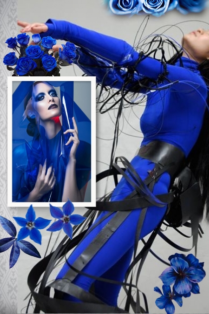 Blue flower passion- Fashion set