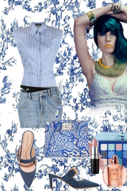 Blue jeans style 2- combinação de moda