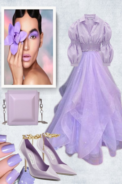 Outfit in lilac- Combinaciónde moda