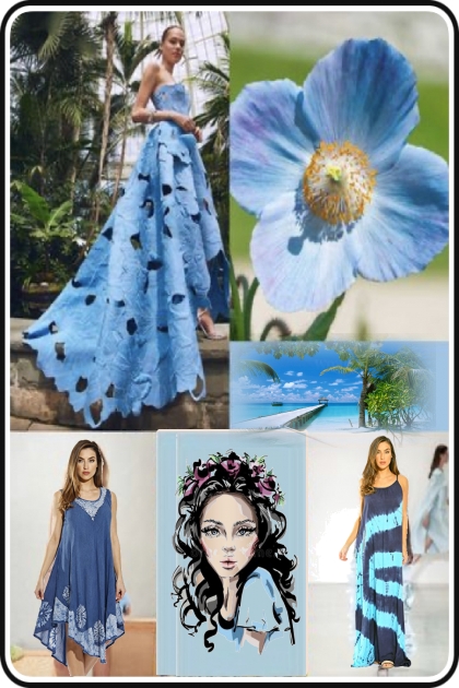 Summer blue- Modekombination
