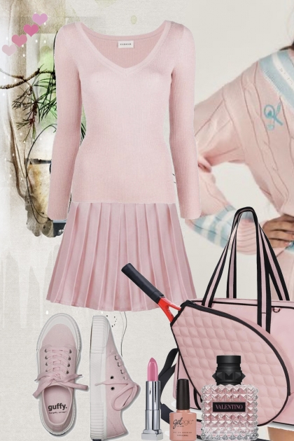 Pink tennis outfit