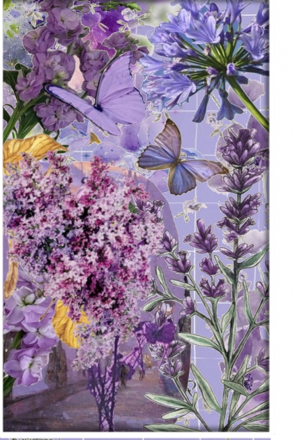 Lilac flower mix- Combinaciónde moda