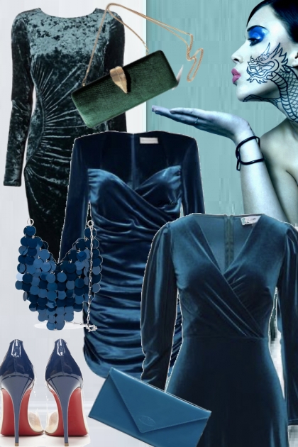Blue velvet- Combinaciónde moda