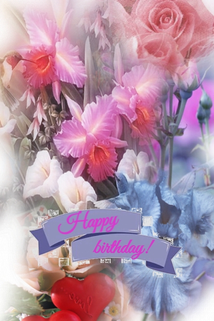 Flowers for the birthday- combinação de moda