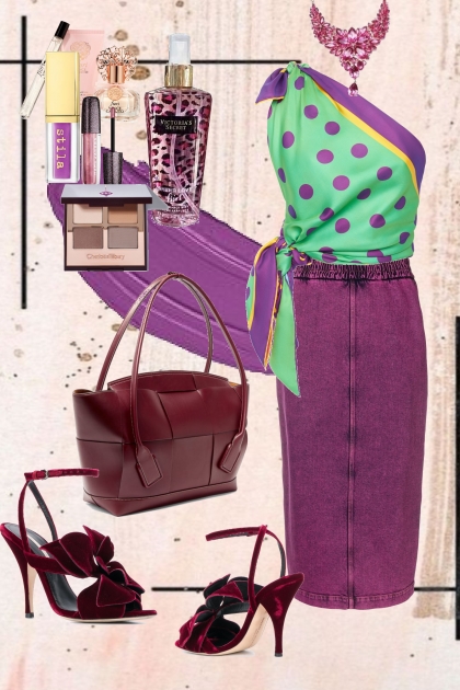 Green and purple- Combinazione di moda