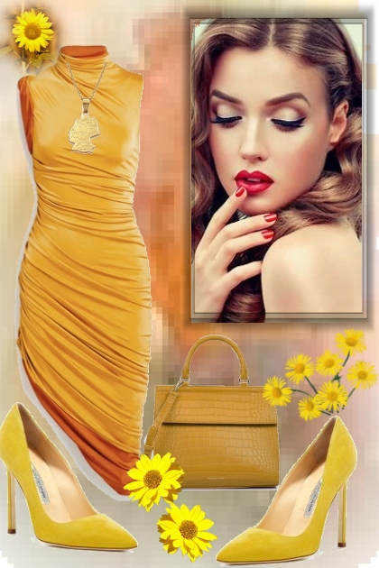Yellow flowers 55- Модное сочетание
