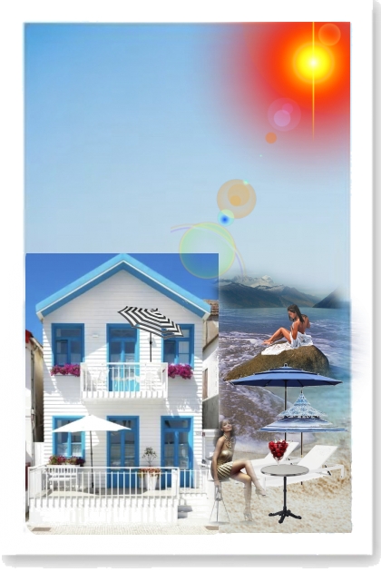 Summer cottage with a beach- Combinaciónde moda