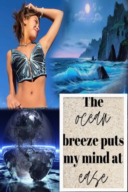 The ocean breeze- combinação de moda