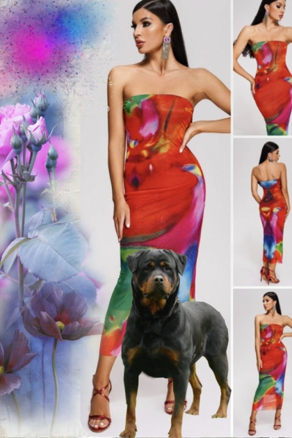 Bright summer flowers- Combinazione di moda