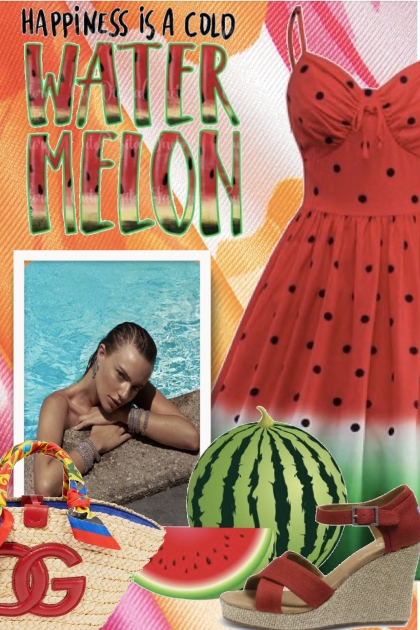 A cold watermelon- Модное сочетание