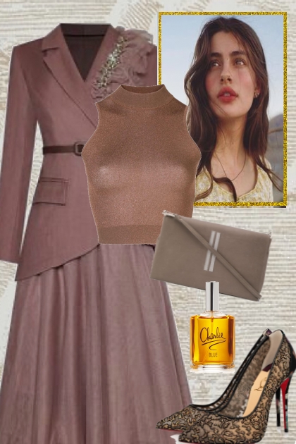 Coffee coloured outfit 2- Combinazione di moda