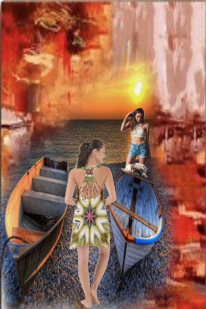 Sunset on the sea- Fashion set