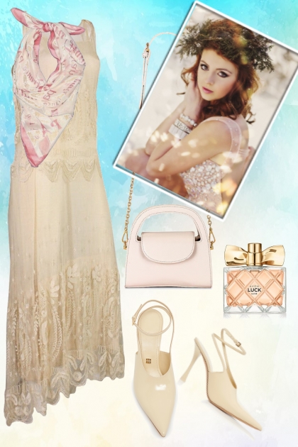 Vintage summer dress- Модное сочетание