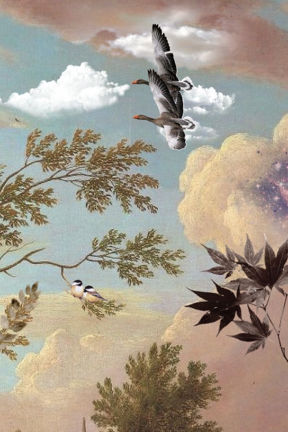 Birds in the sky 2- Combinazione di moda