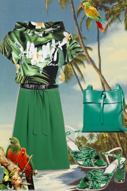 Bright tropics- Модное сочетание