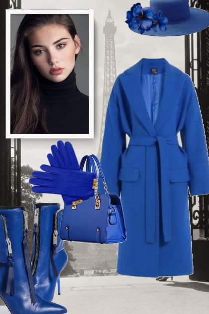 Elegant blue- combinação de moda
