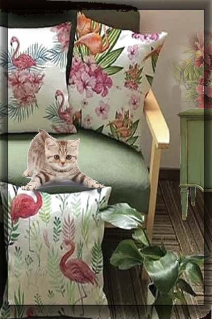 On a cosy sofa- Fashion set