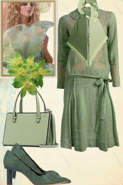 Greyish green 4- Fashion set