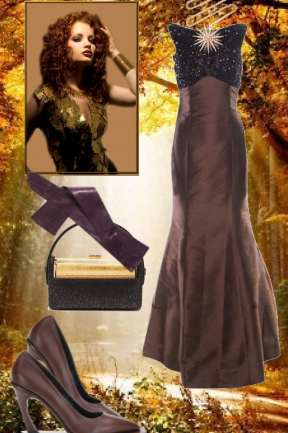 Autumn in ocher- Fashion set