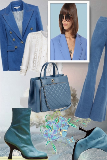 Blue blazer 2- Combinazione di moda
