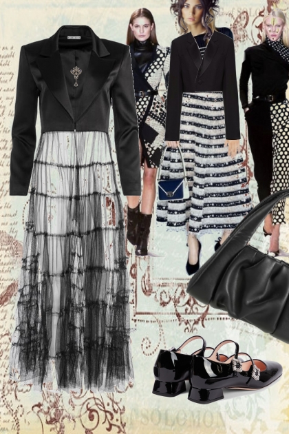 Black and white ever in style- コーディネート